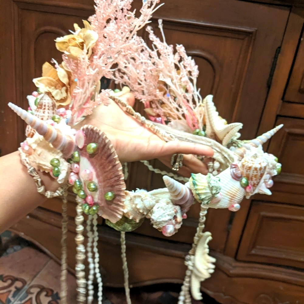Mermaid crown burning man Festival